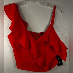 Lulus - Ruffled Crop Top